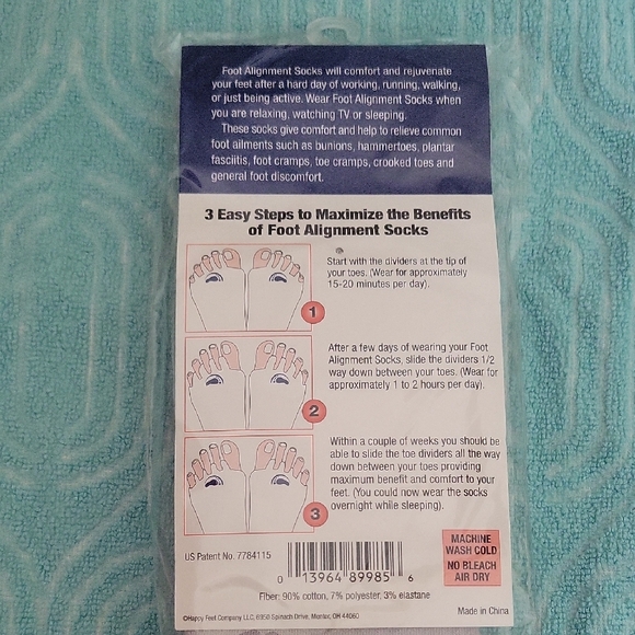 Light Gray Foot Alignment Socks - Picture 3 of 5